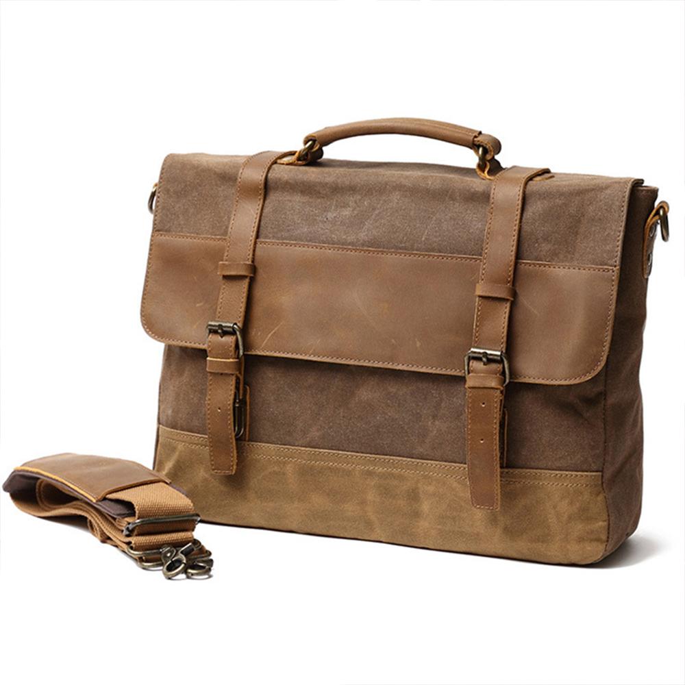 MOKALO | Waxed Canvas Messenger Bag - Retail Flare