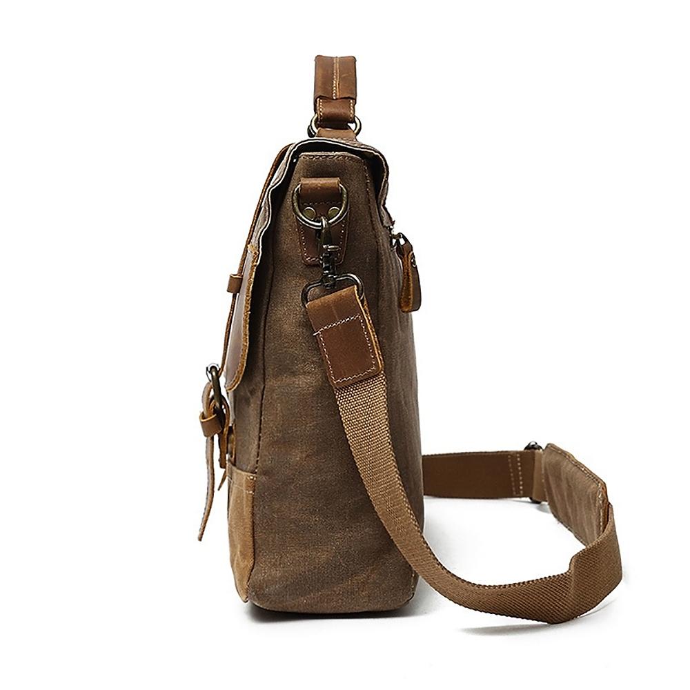 MOKALO | Waxed Canvas Messenger Bag - Retail Flare