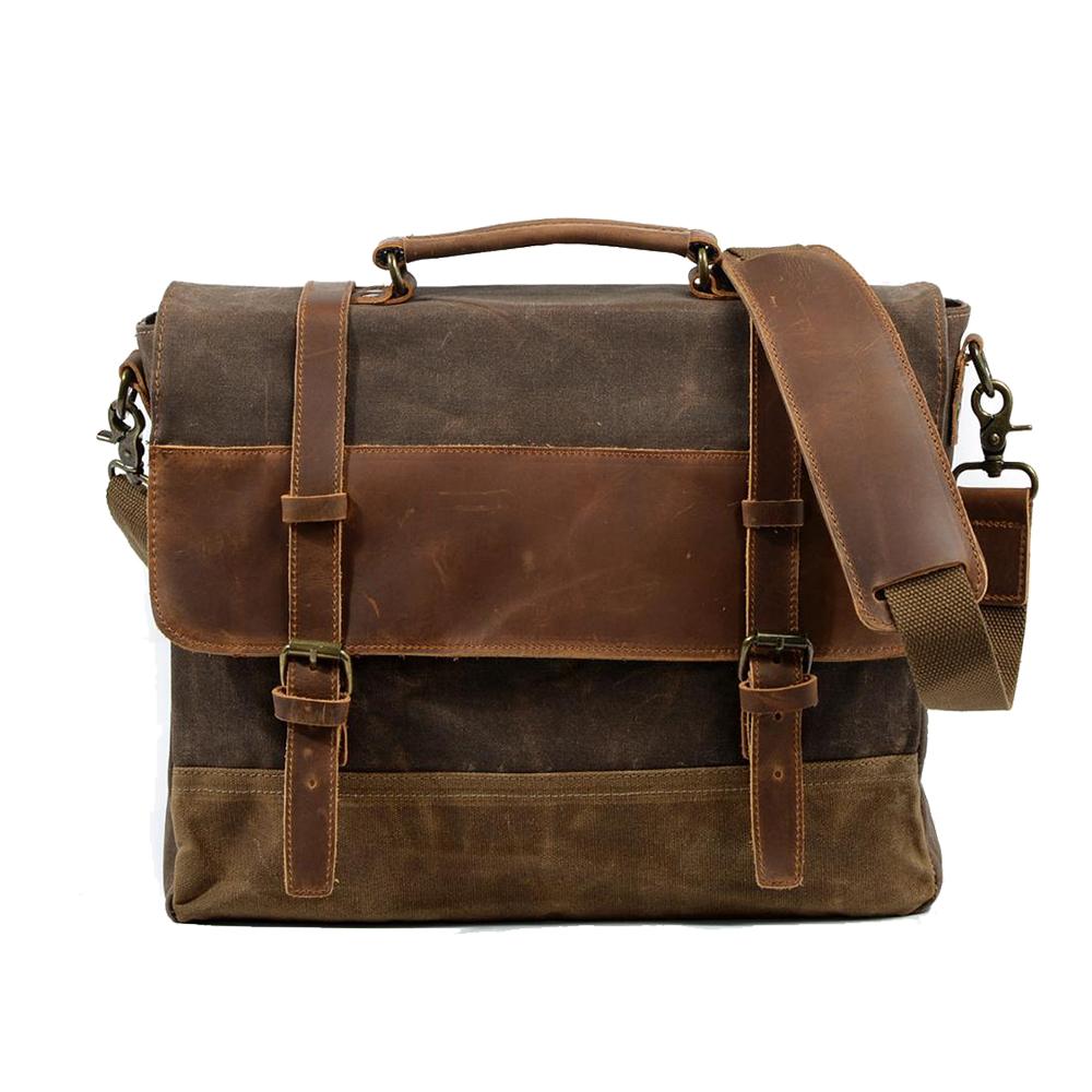 MOKALO | Waxed Canvas Messenger Bag - Retail Flare