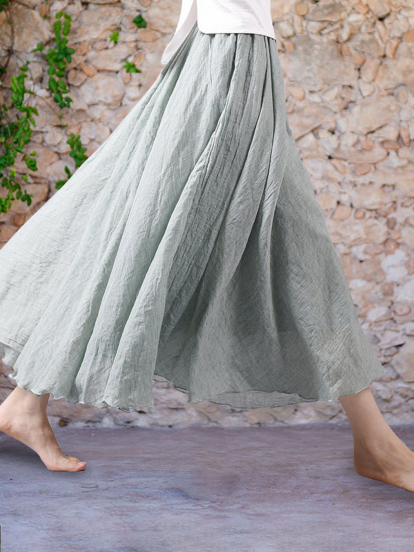 Pearl Shiny Skirt - Effortless Movement - Retail Flare