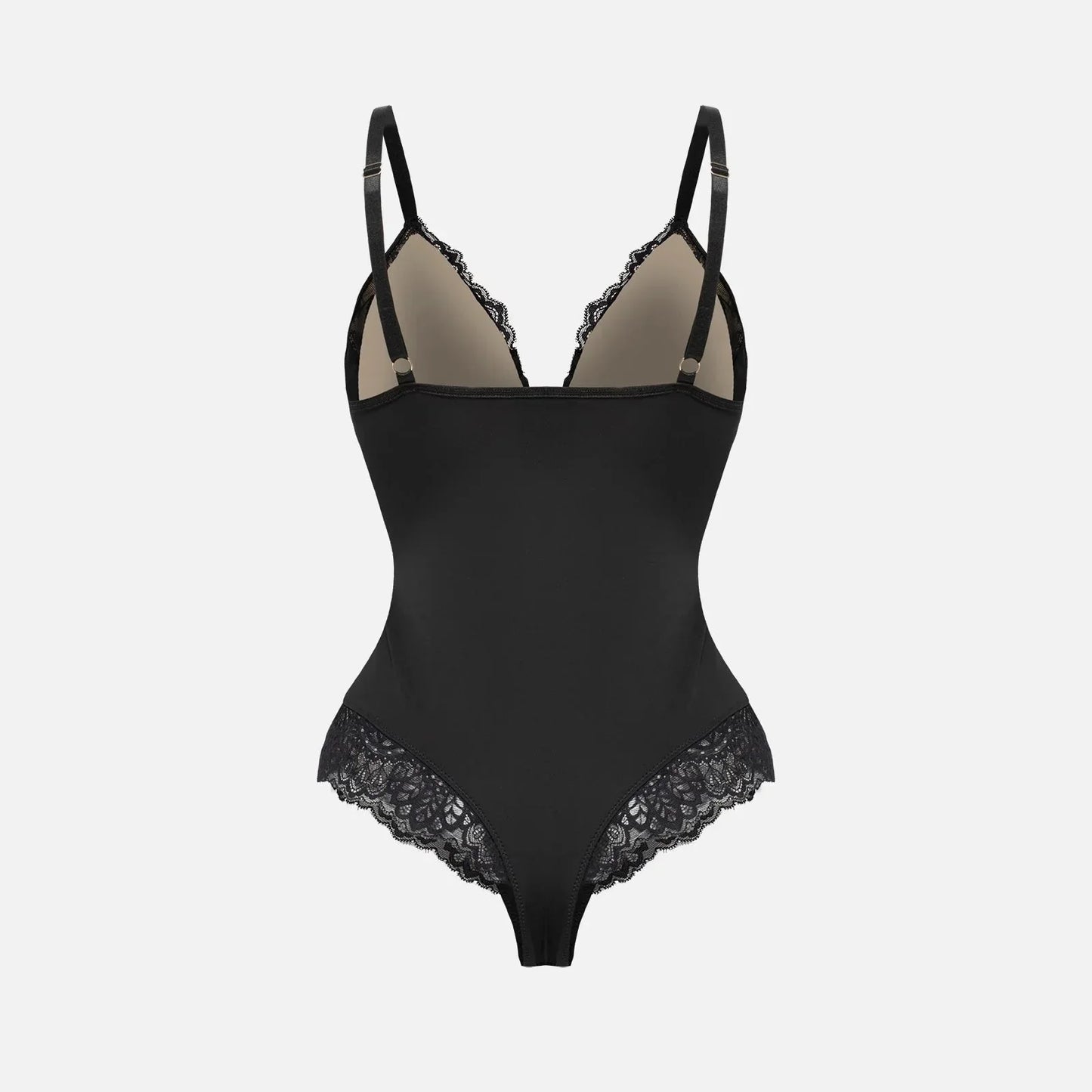 SARAH | Deep V-Neck Lace Shapewear Bodysuit