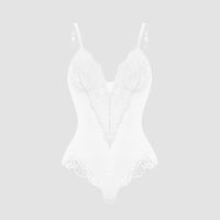 SARAH | Deep V-Neck Lace Shapewear Bodysuit