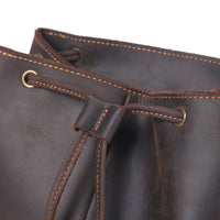 FLAM | Leather Drawstring Backpack - Retail Flare