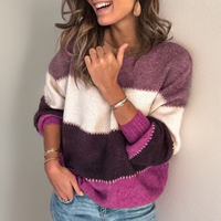 Lianni | Cozy Luxury Striped Sweater - Retail Flare