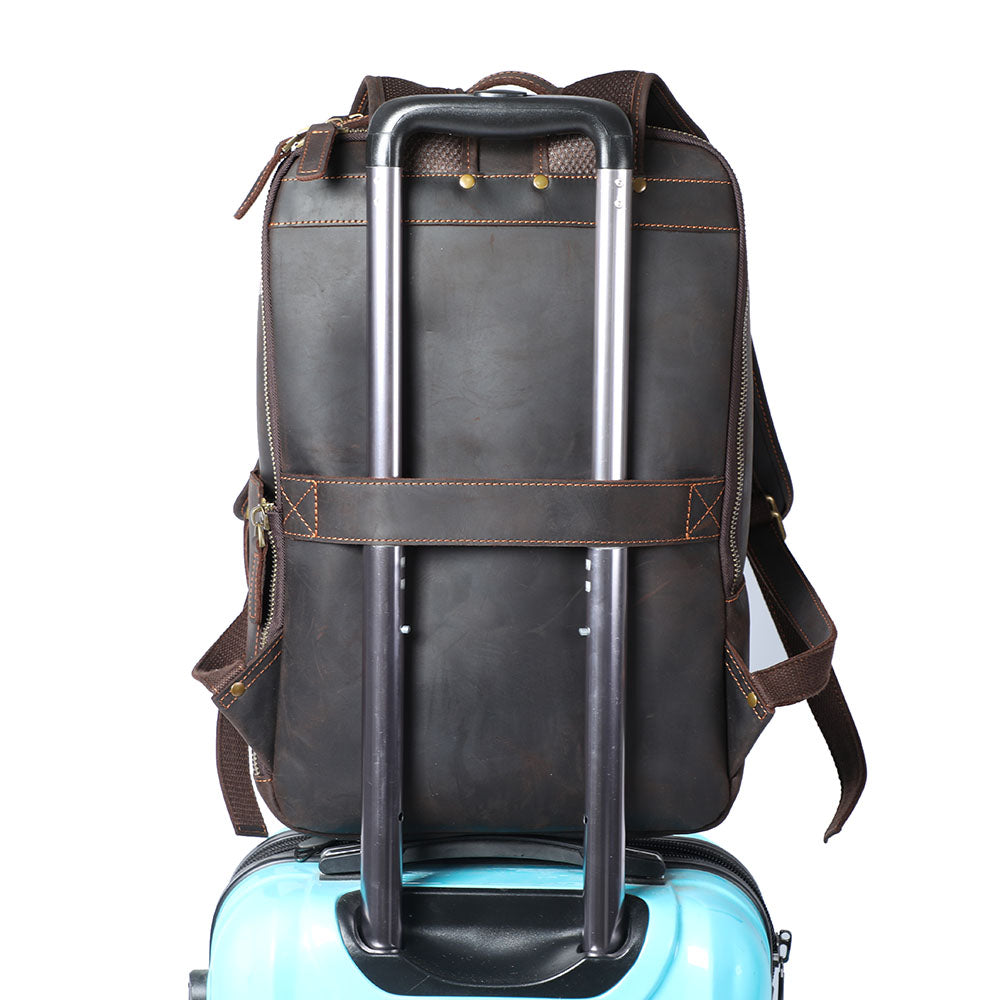 LARVIK | Leather Laptop Backpack - Retail Flare