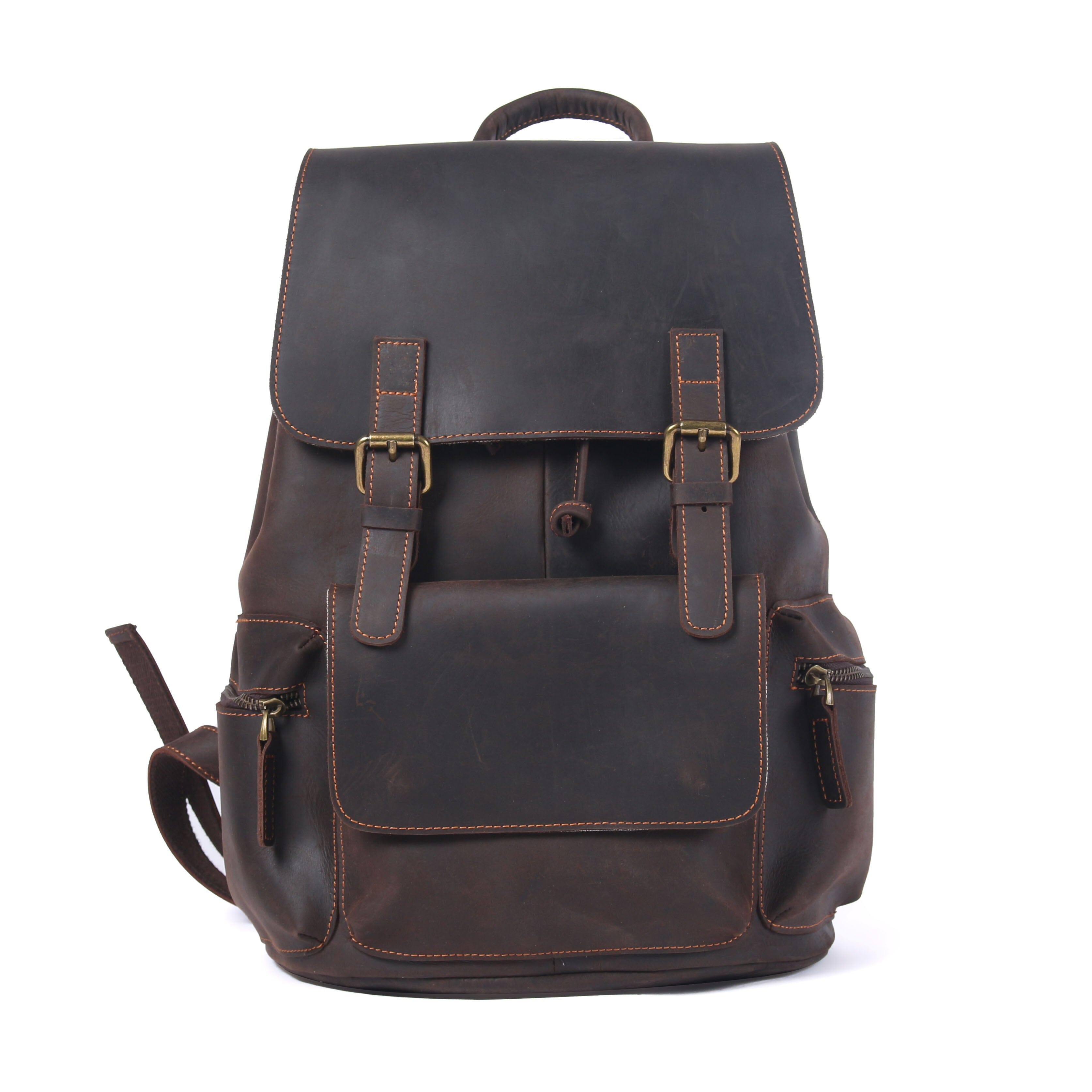 FLAM | Leather Drawstring Backpack - Retail Flare