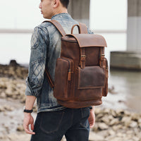 KALMAR | Leather Laptop Backpack - Retail Flare