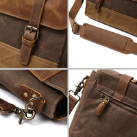 MOKALO | Waxed Canvas Messenger Bag - Retail Flare