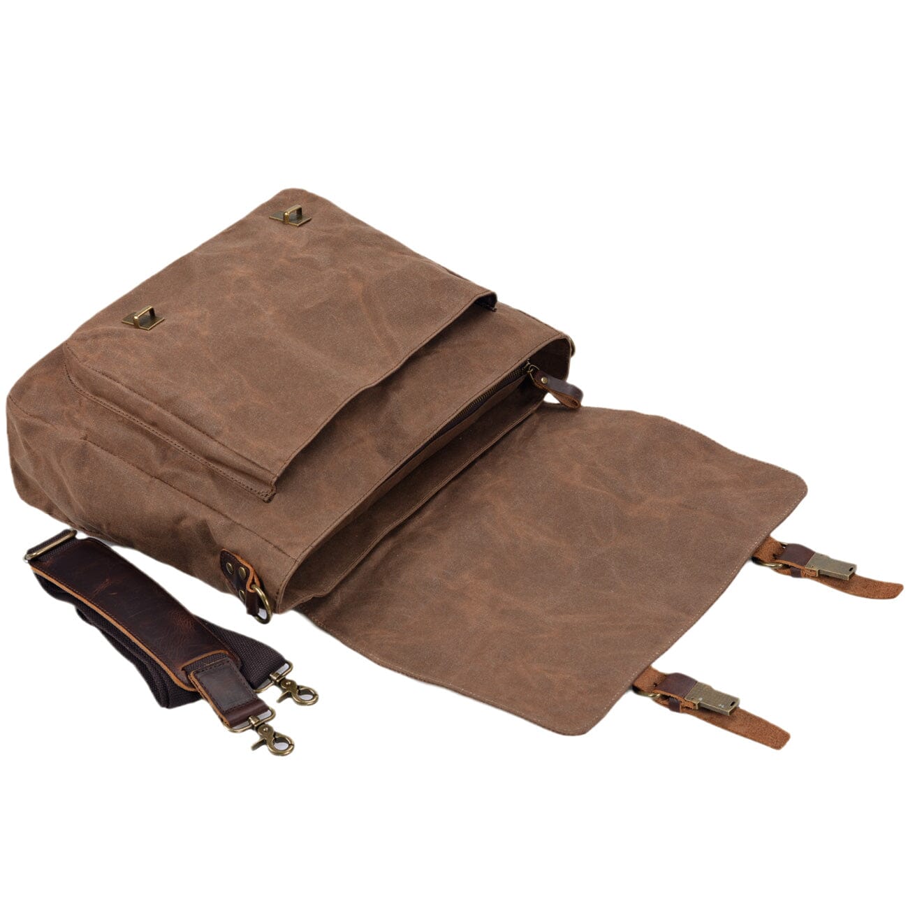 BRUGES | Canvas and Leather Shoulder Bag - Retail Flare