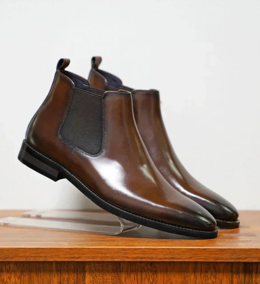 BLAKE™ | Refined Leather Chelsea Boots - Retail Flare