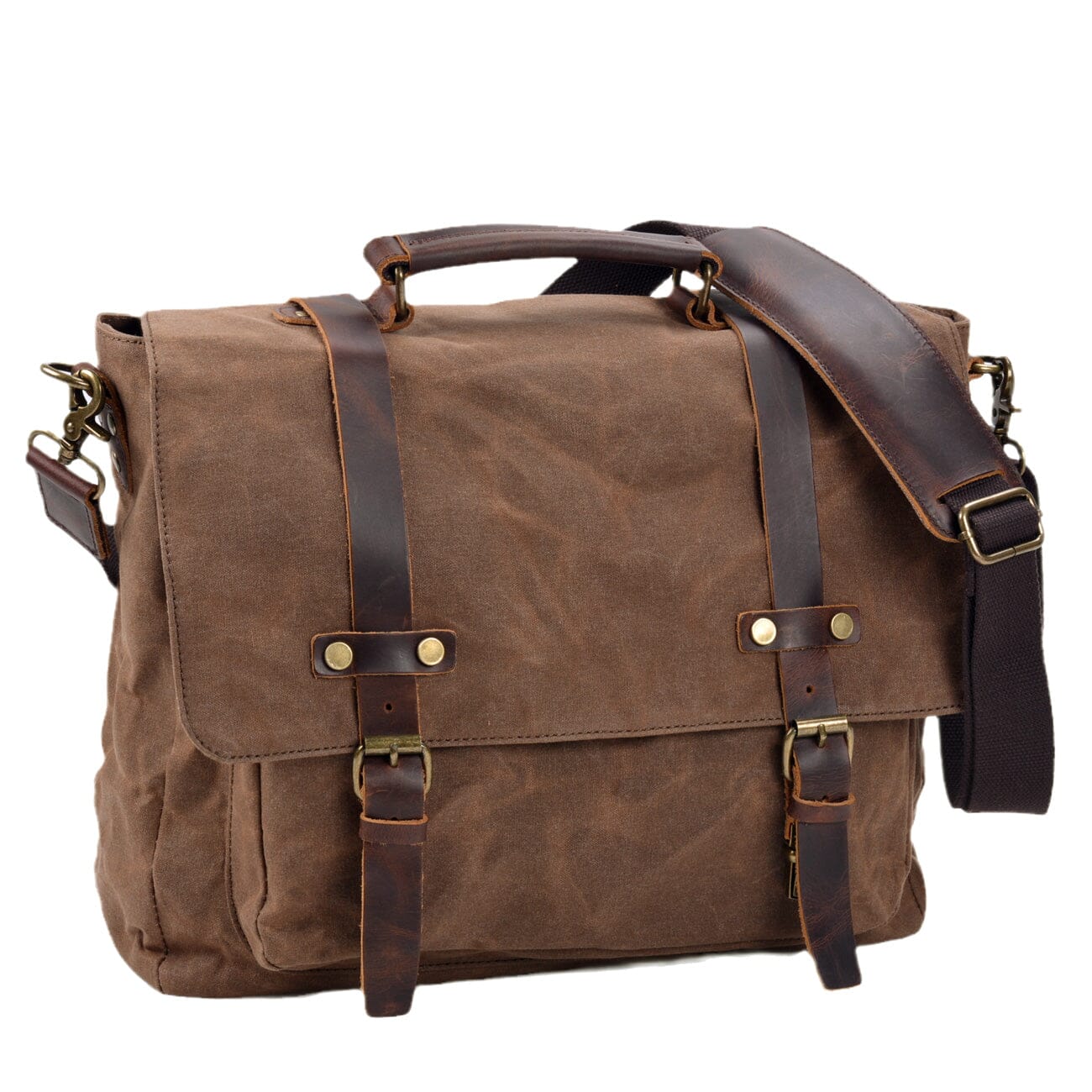 BRUGES | Canvas and Leather Shoulder Bag - Retail Flare