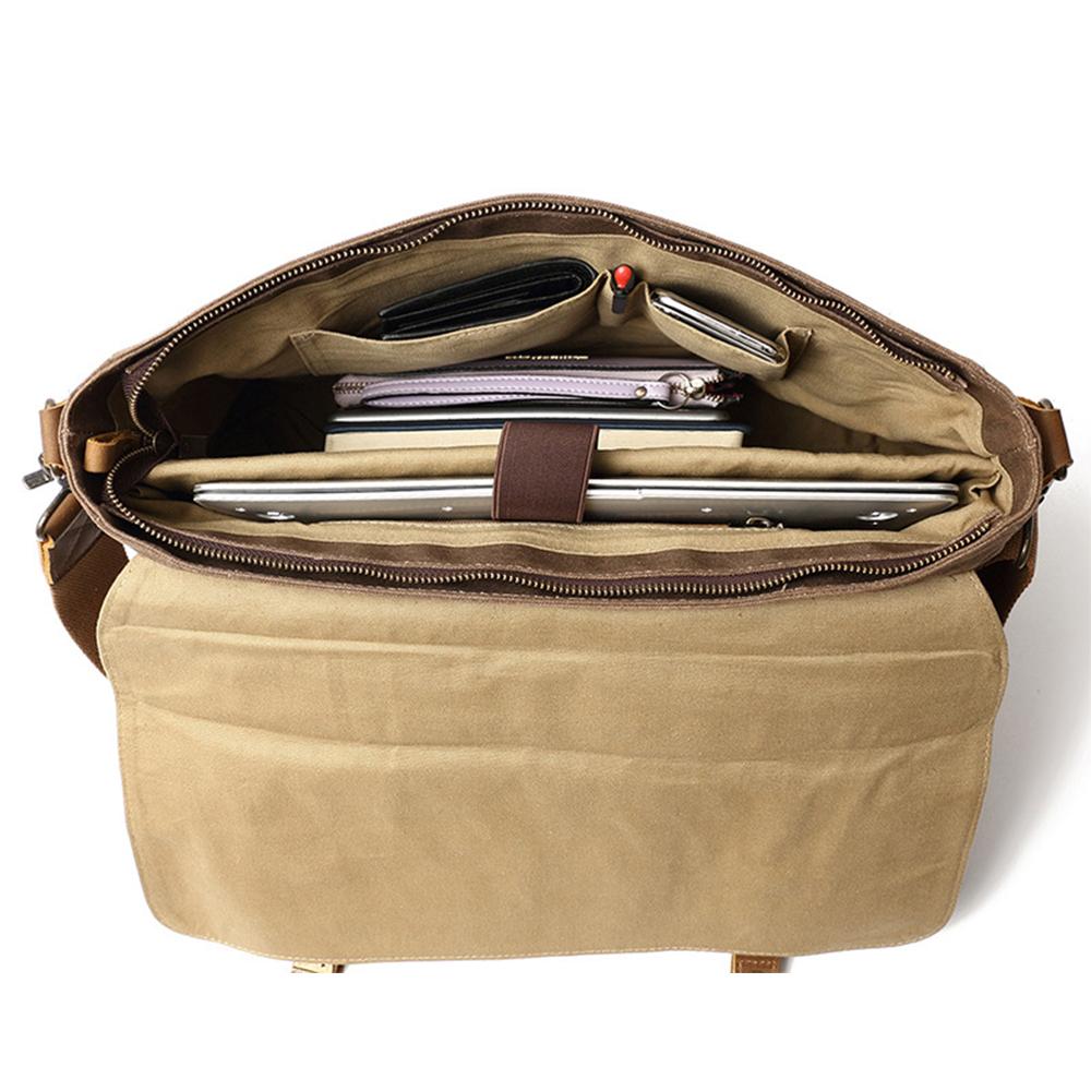 MOKALO | Waxed Canvas Messenger Bag - Retail Flare